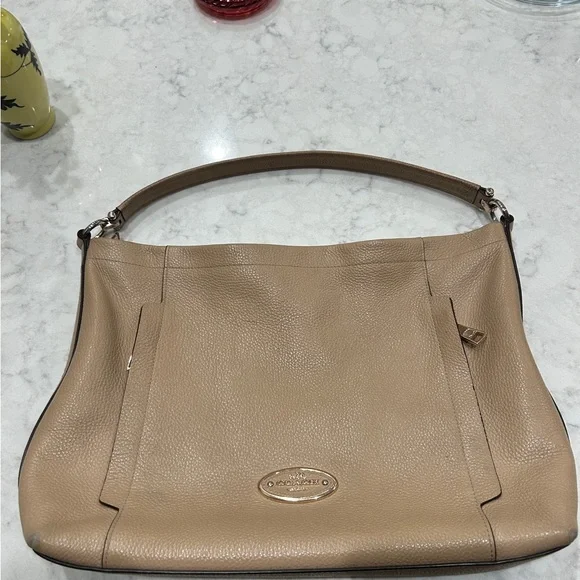 Coach Taupe  Leather Scout Shoulder  Bag - Picture 3 of 7